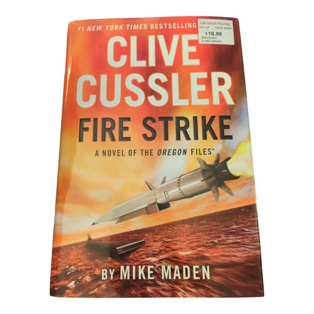 Clive Cussler 'Fire Strike' Hardcover Book
